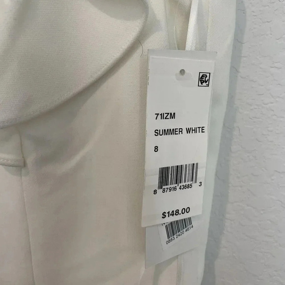 French Connection Dress Womens Medium Whisper Ruffle White Minidress Sleeveless - Picture 6 of 10